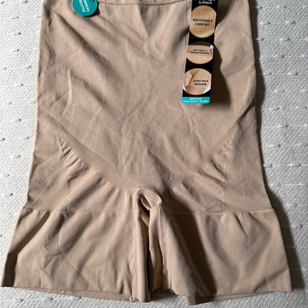 Jockey Slimmers Women's Breathable High Waist Short XXL NWT